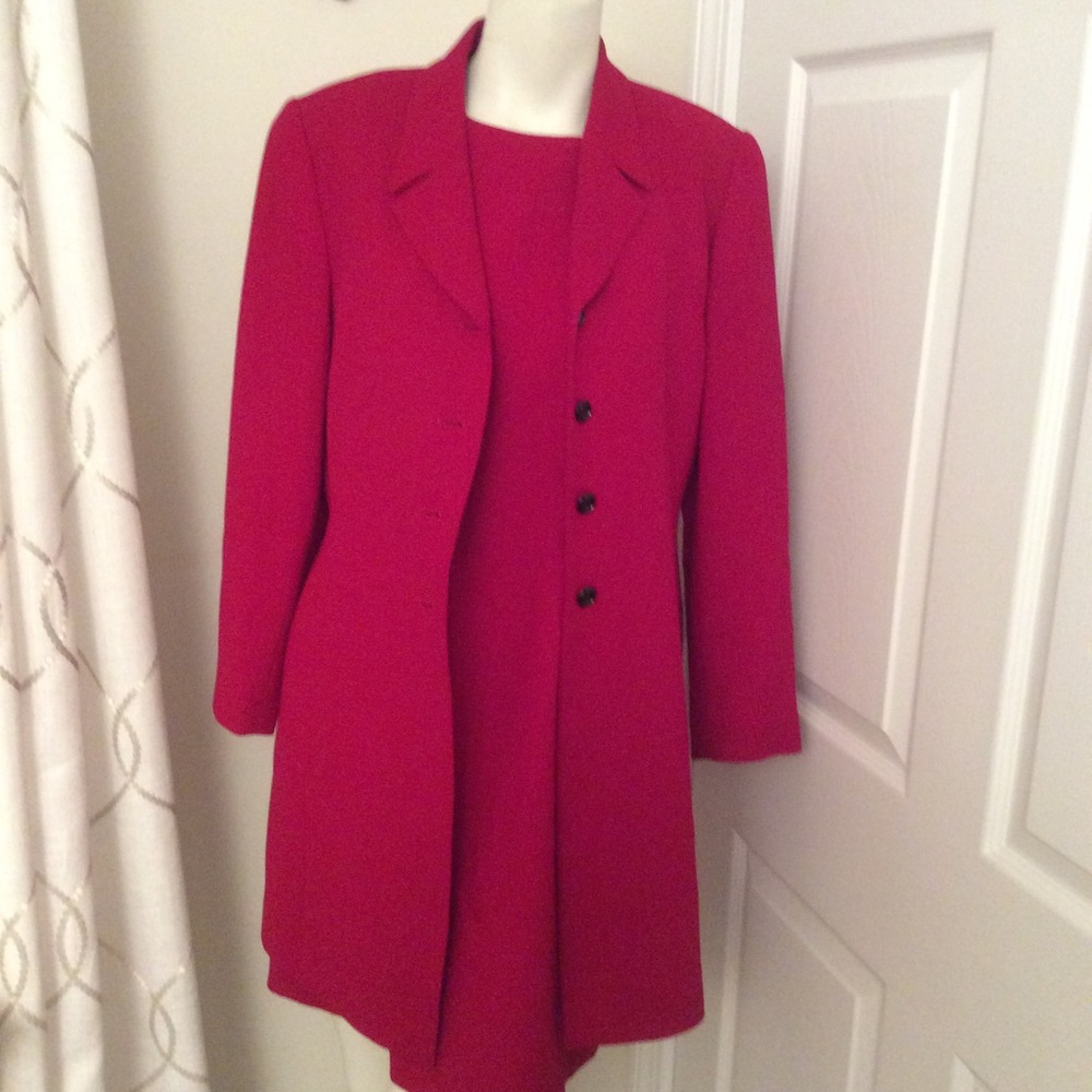 Kasper Vibrant Red Women's Tailored Blazer Jacket